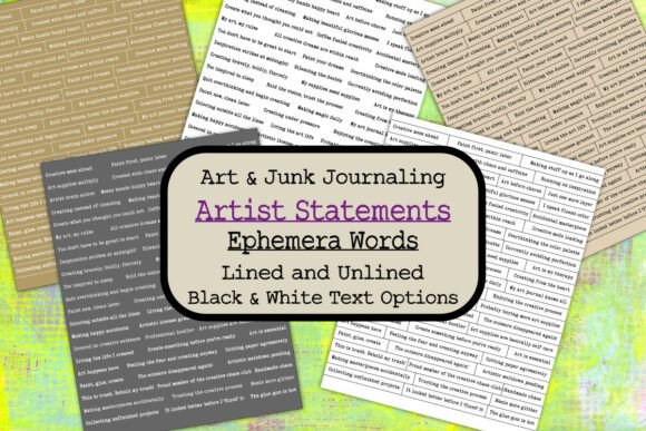 Bring Your Journals to Life with Artist Words & Text
