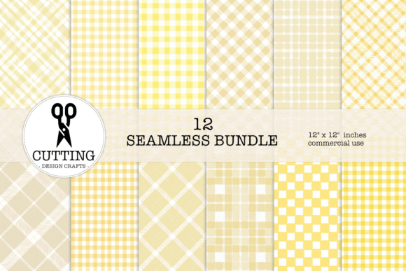 Charming Yellow Gingham Patterns: A Versatile Design Asset