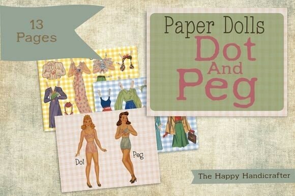 Dreamy Dress-Up: The Vintage Paper Dolls – Dot & Peg Collection