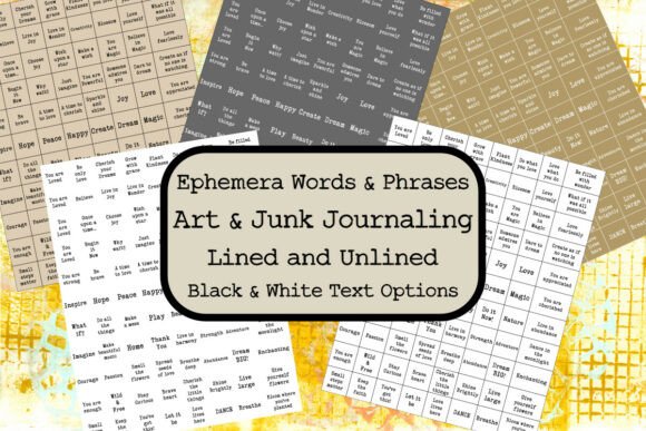 Elevate Your Junk Journal with Ephemera Words