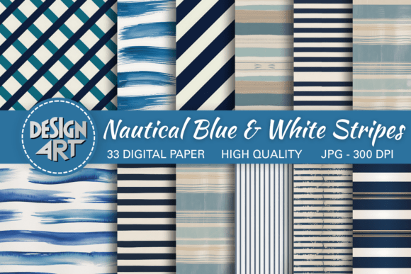 Nautical Blue & White Stripes: Timeless Coastal Design