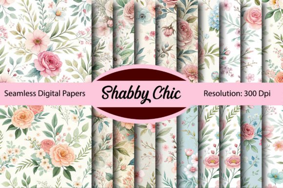 Shabby Chic Seamless Digital Paper: Timeless Texture for Modern Projects