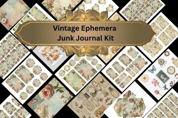 Unlock Timeless Creativity with a Vintage Ephemera Junk Journal Kit