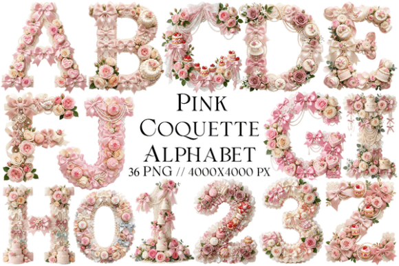 Unveiling the Pink Coquette Alphabet PNG: A Designer's Guide to Feminine Charm